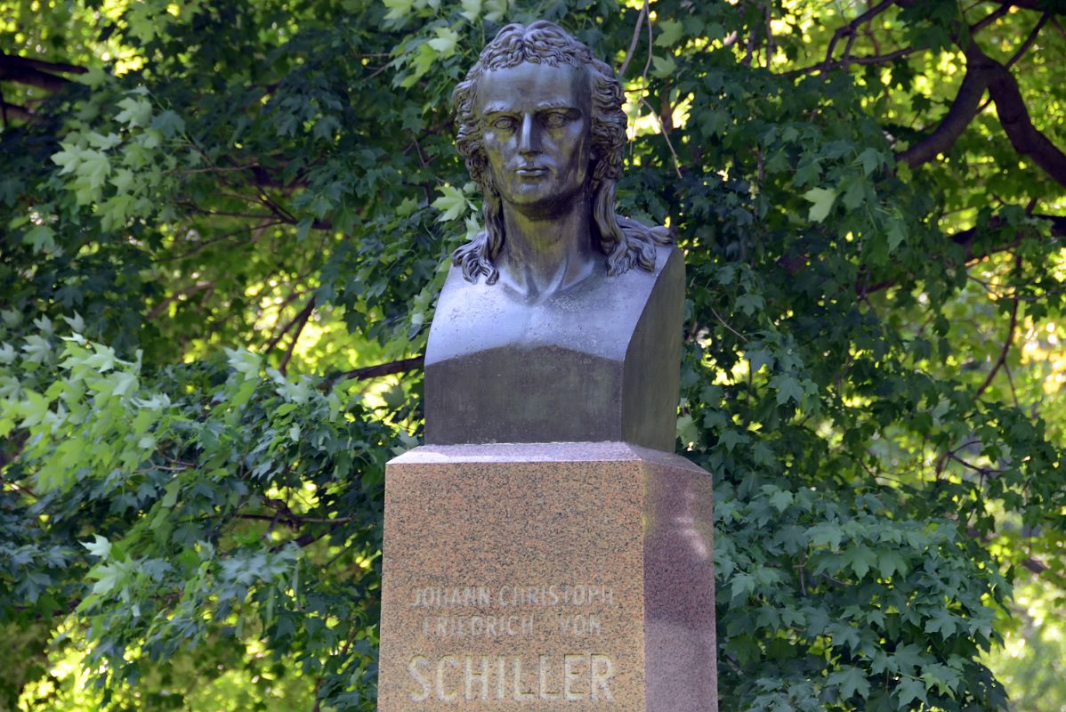 15C Johann C.F. von Schiller Bust By C.L. Richter At West Side Of The Mall In Central Park Midpark 72 St